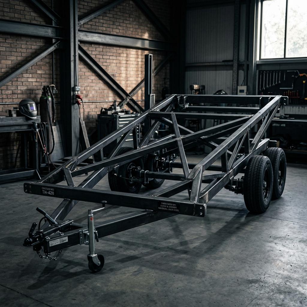 Steel chassis structural detail